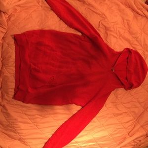 A red hoodie